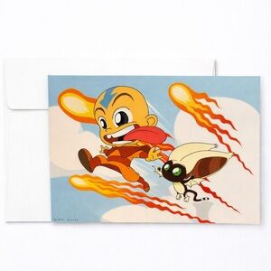 Avatar The Last Airbender Aang 2004 Nickelodeon Greeting Card Rare